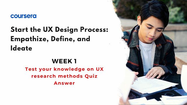 Test your knowledge on UX research methods Quiz Answer