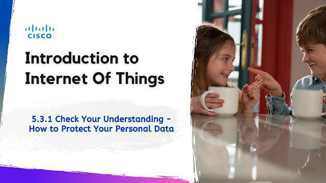 5.3.1 Check Your Understanding - How to Protect Your Personal Data