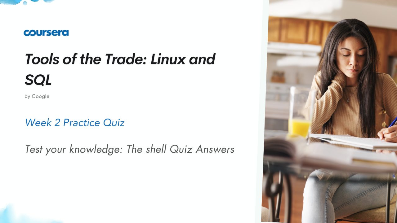 Test your knowledge: The shell Quiz Answers