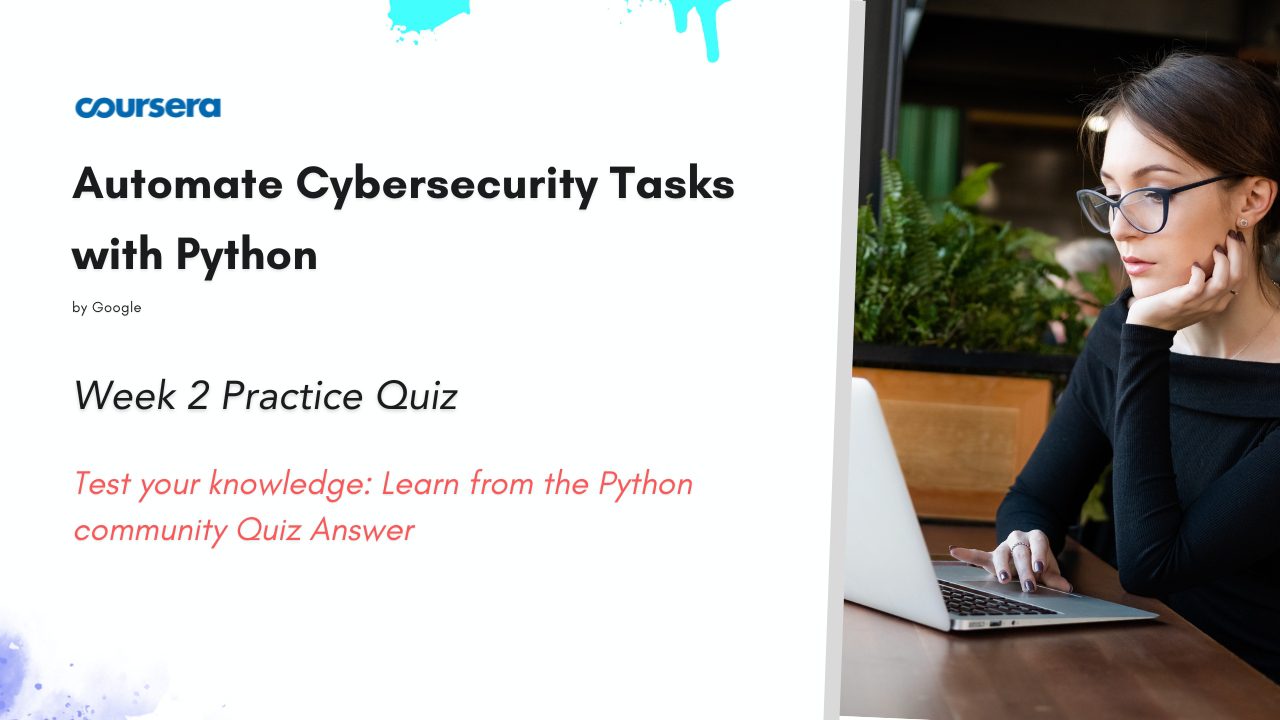 Test your knowledge: Learn from the Python community Quiz Answer