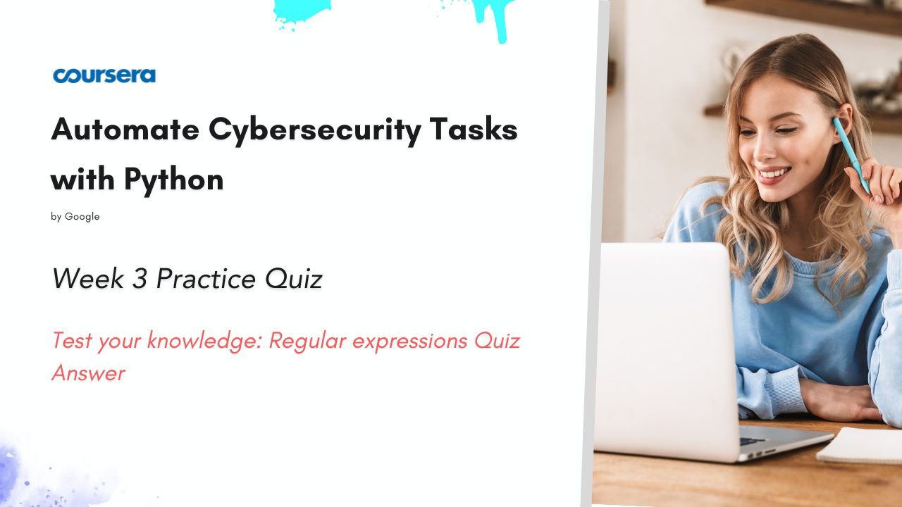 Test your knowledge Regular expressions Quiz Answer