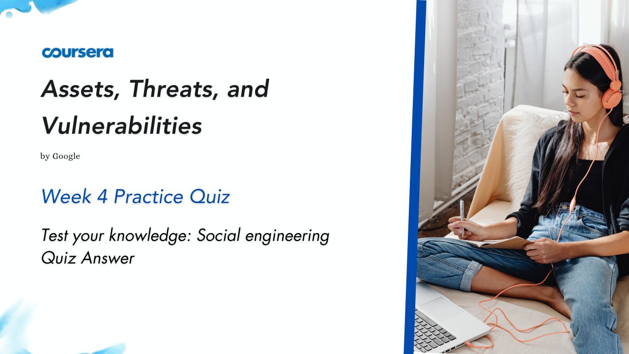 Test your knowledge Social engineering Quiz Answer