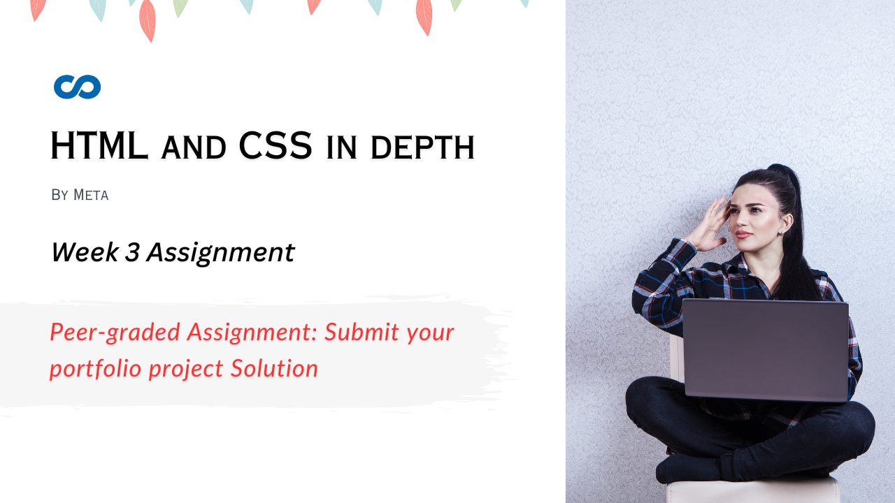 Peer-graded Assignment Submit your portfolio project Solution