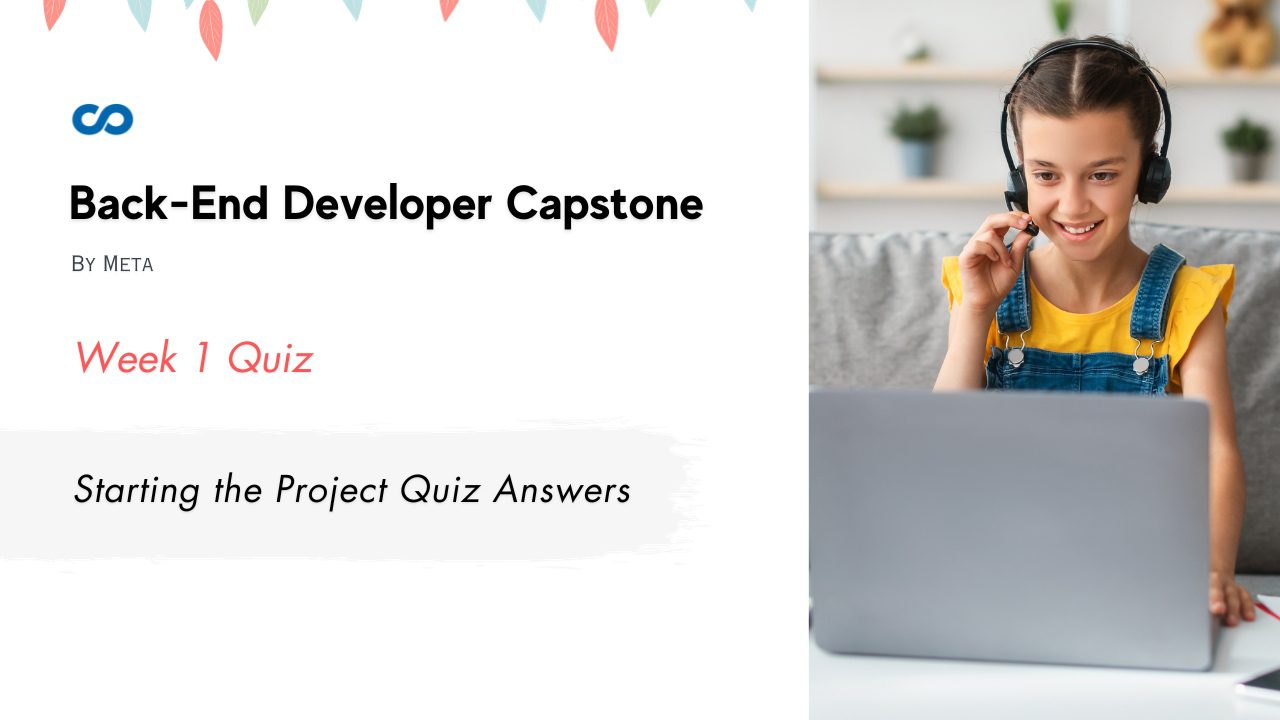 Starting the Project Quiz Answers