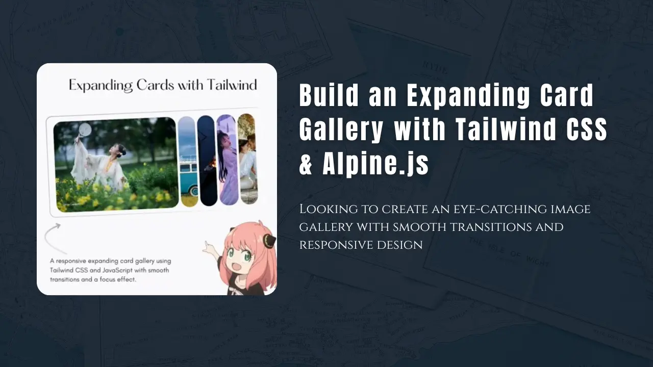 Expanding Card Gallery with Tailwind CSS & Alpine.js
